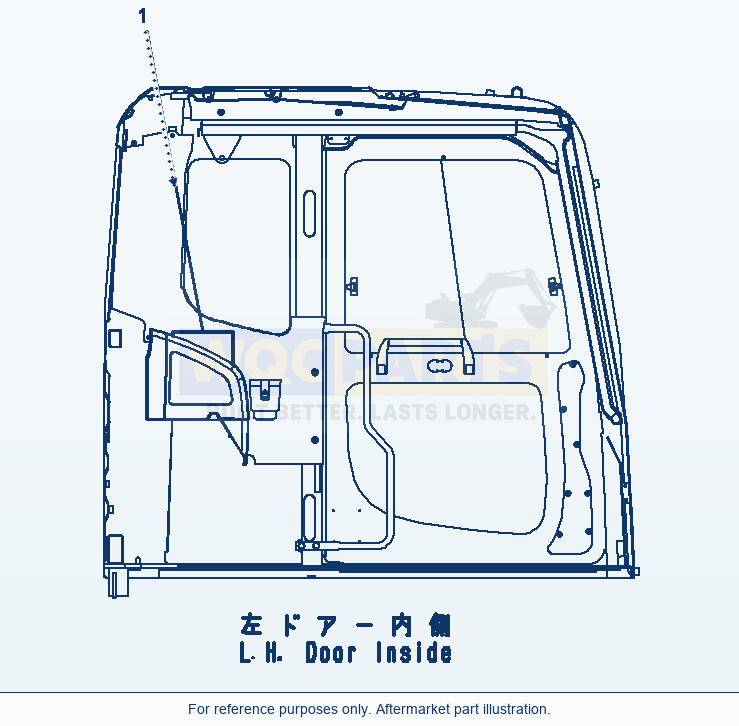 Komatsu PC220LC-8 Lubrication Chart parts diagram