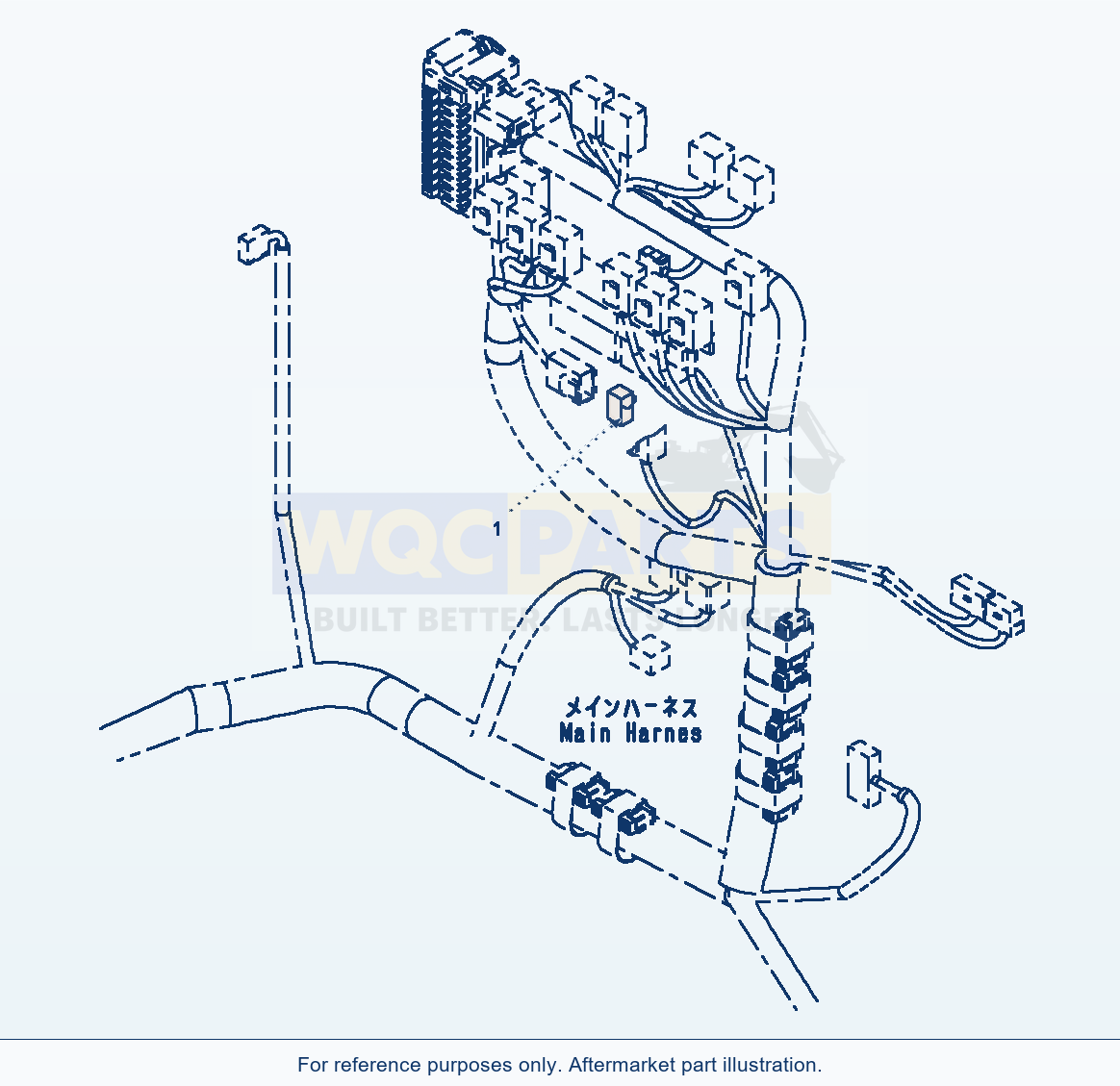 Komatsu PC220LC-8 Mode Selection Connectors parts diagram