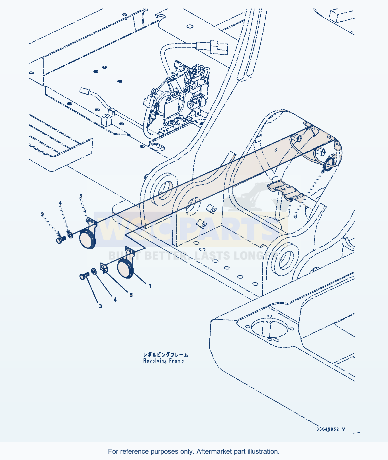 Komatsu PC270-8 Horn (#30117-) parts diagram