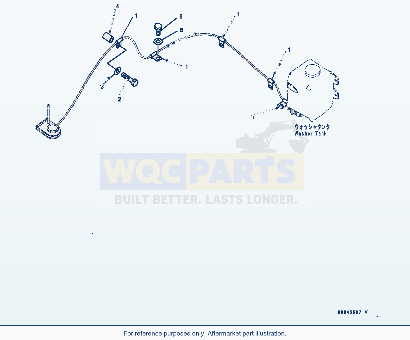 Komatsu PC270-8 Window Washer (#30117-) parts diagram