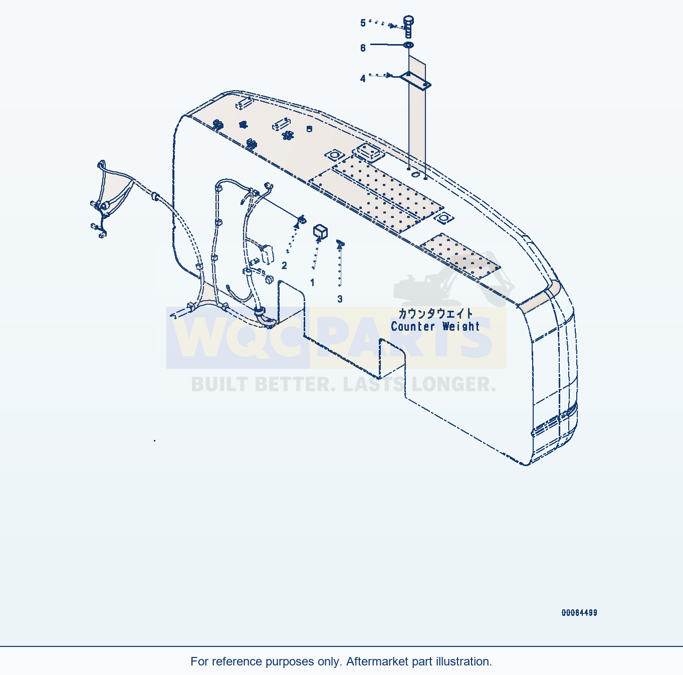 Komatsu PC270LC-8 Rearview Camera (#30117-) parts diagram
