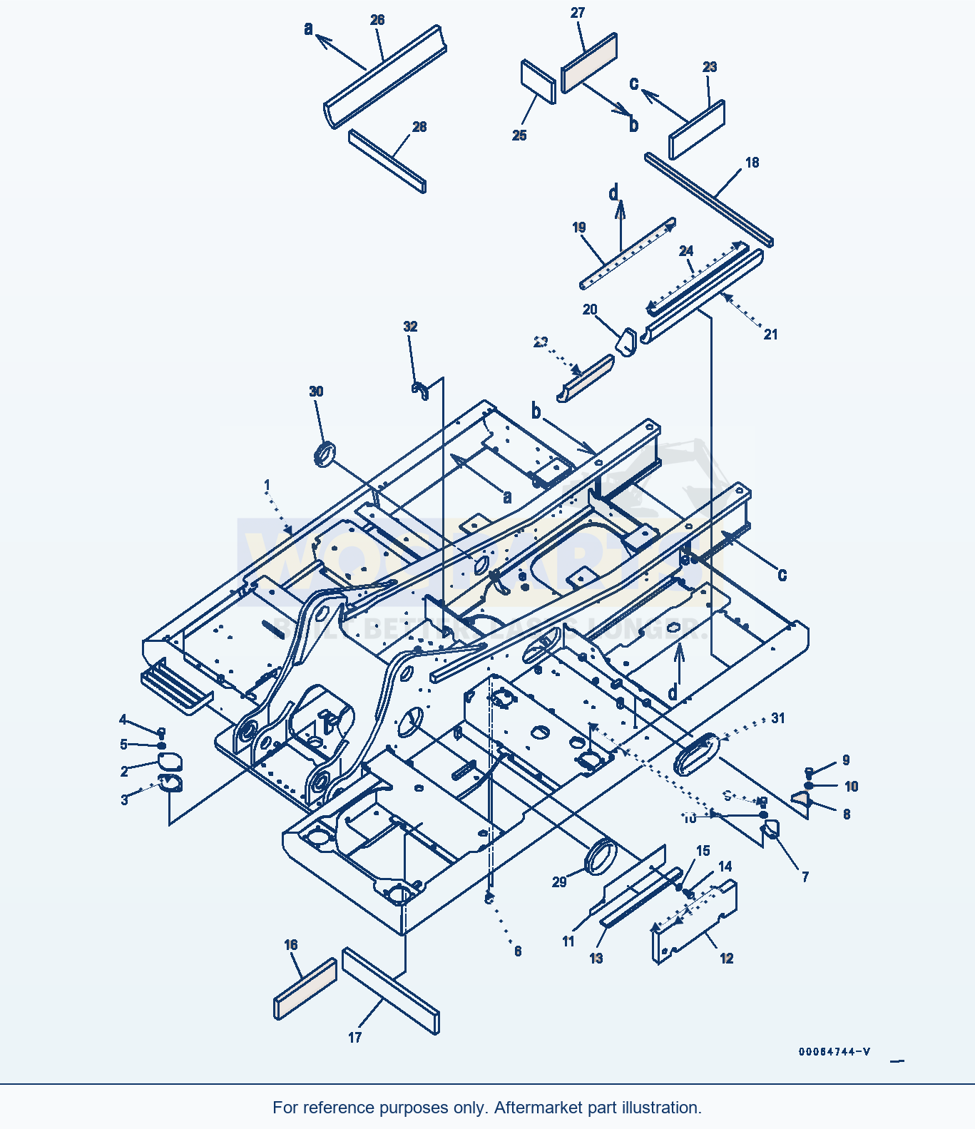 Komatsu PC270LC-8 Revolving Frame (#30117-) parts diagram