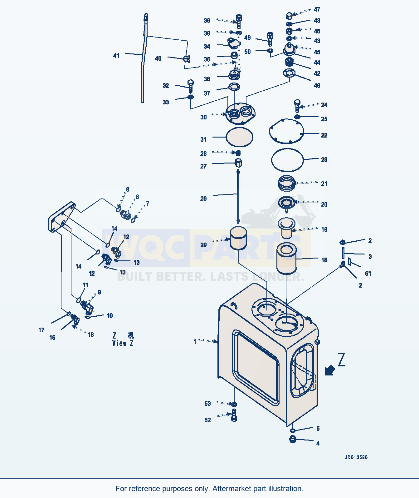 Komatsu PC270LC-8 Hydraulic Tank (#30215-) parts diagram