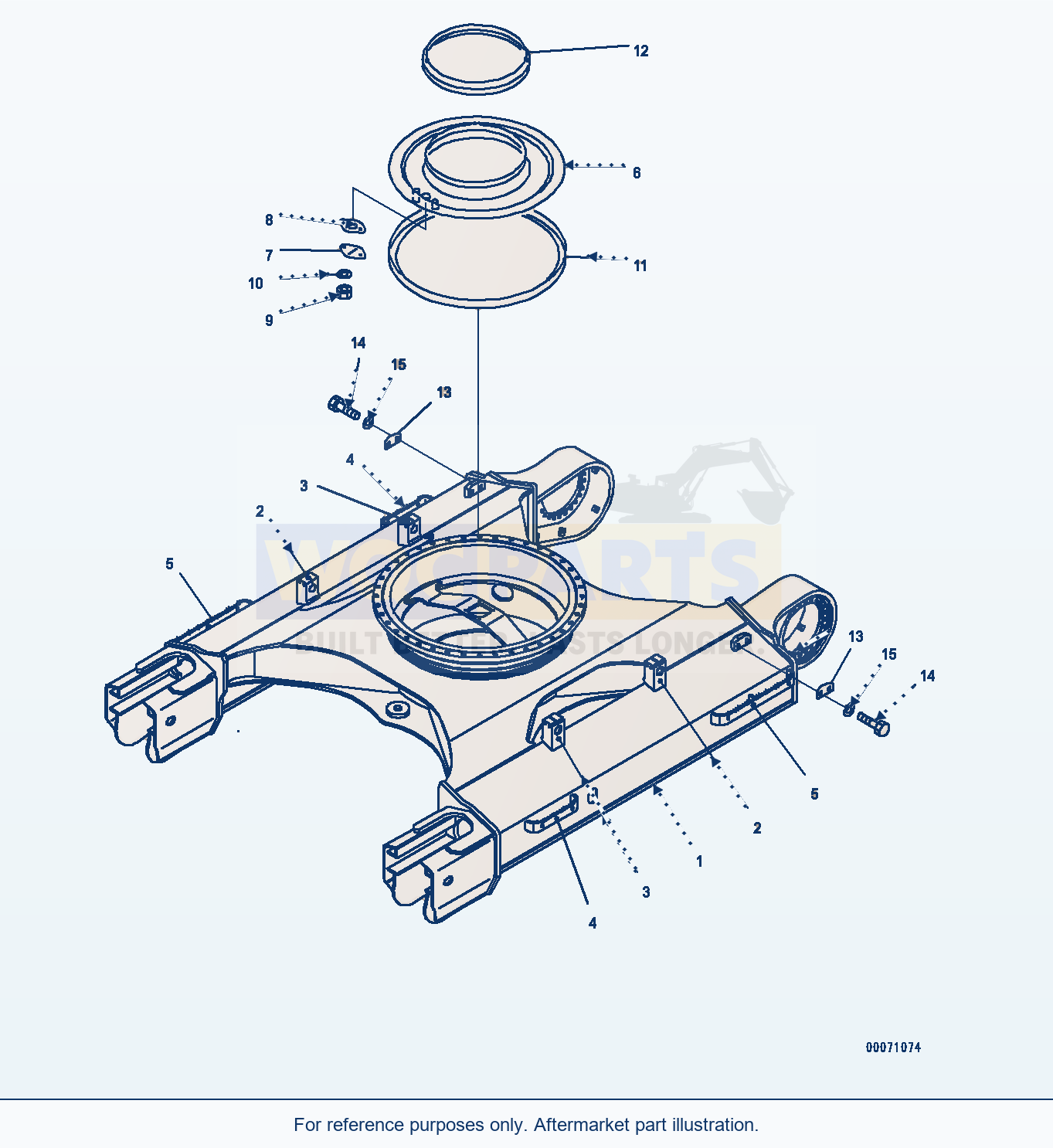 Komatsu PC270LC-8 Track Frame (#30117-) parts diagram