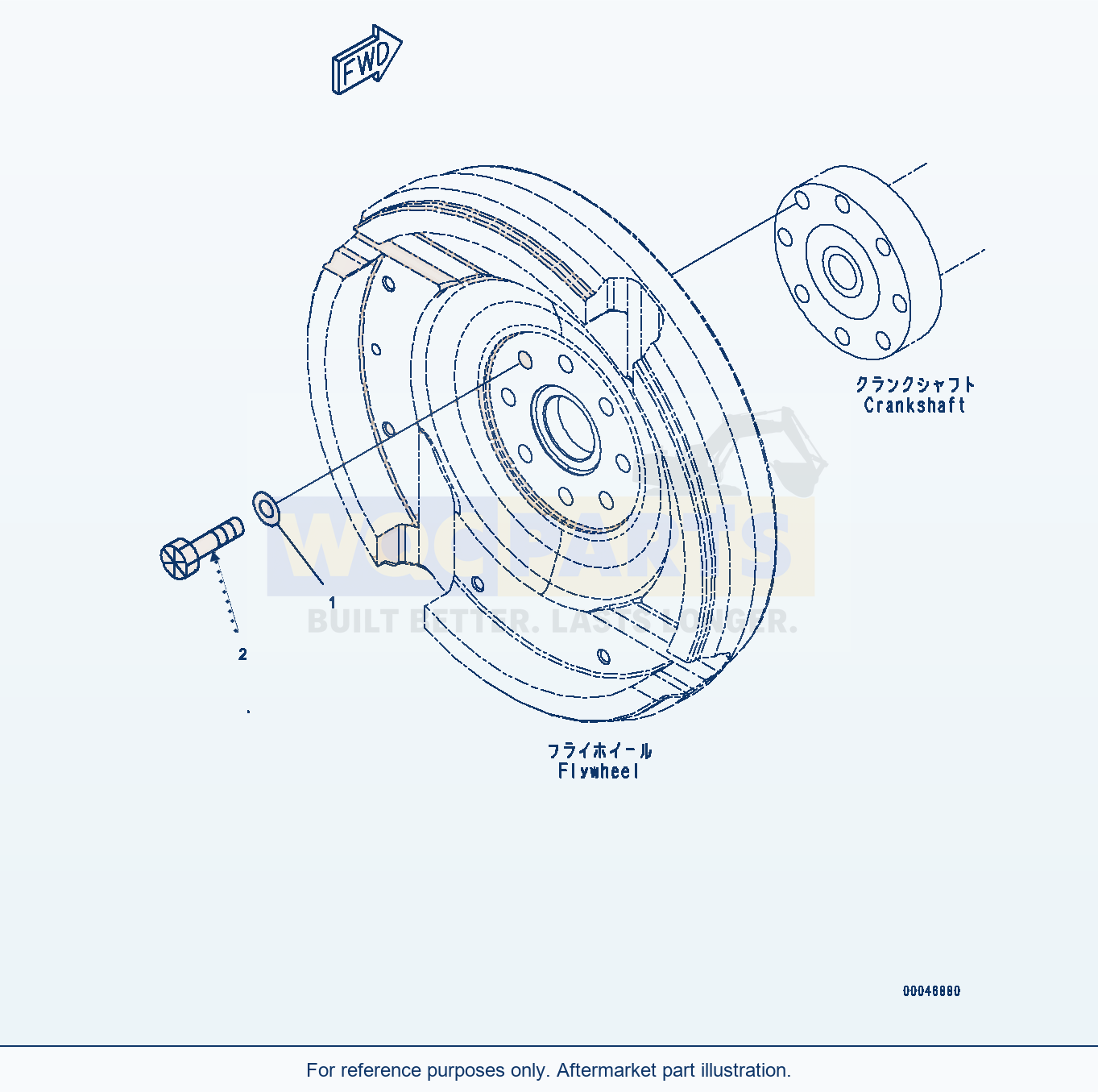 Komatsu PC290LC-8 Flywheel Mounting (#26537659-) (Afw10-001001) parts diagram