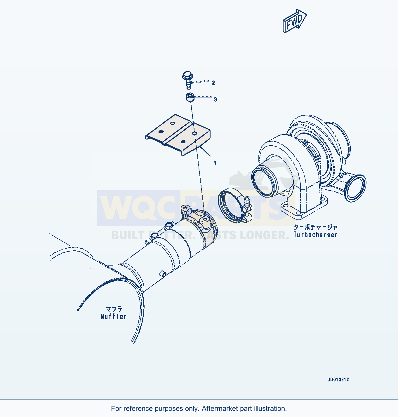 Komatsu PC290LC-8 Heat Shield (#26537659-) parts diagram