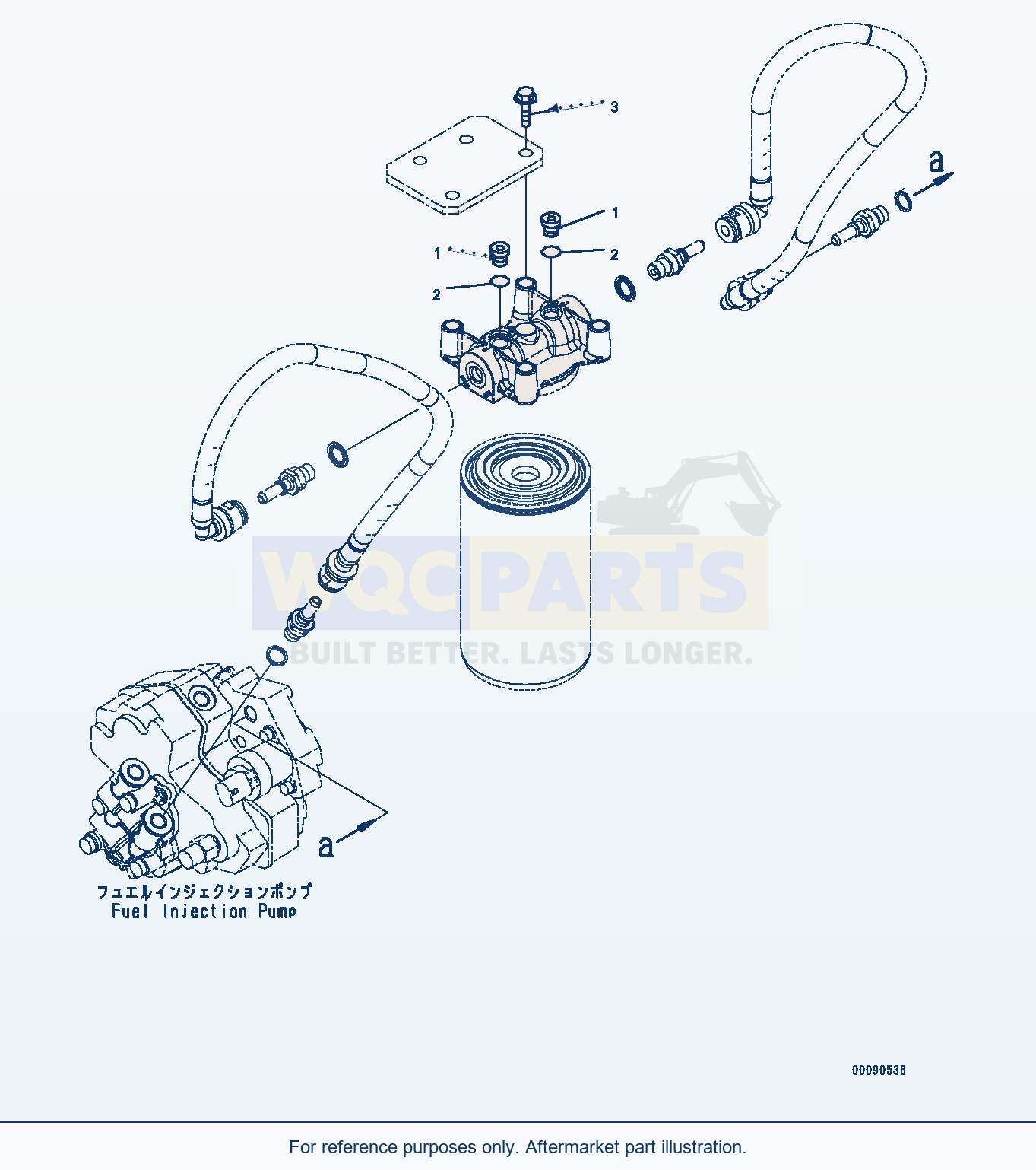 Komatsu PC290LC-8 Fuel Filter (#26543849-) (Aff10-003001) parts diagram