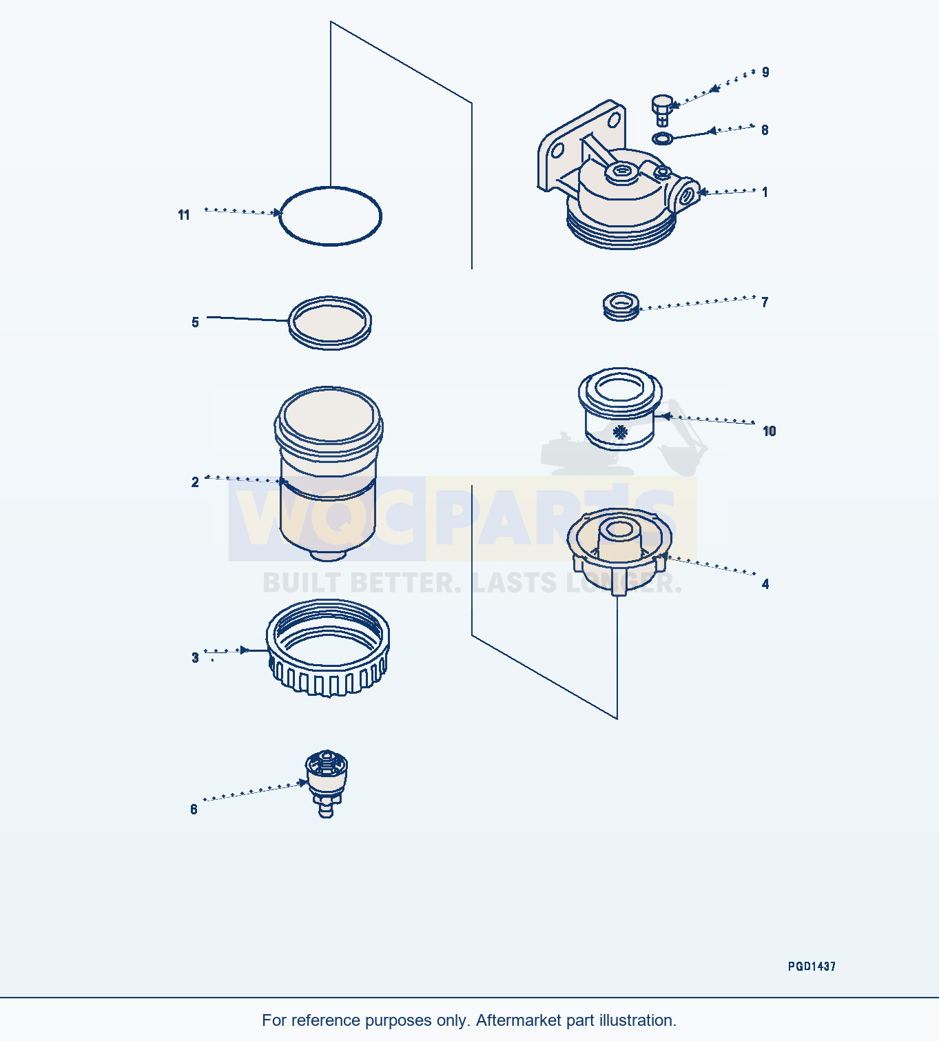 Komatsu PC290LC-8 Water Separator (#26541014-) parts diagram