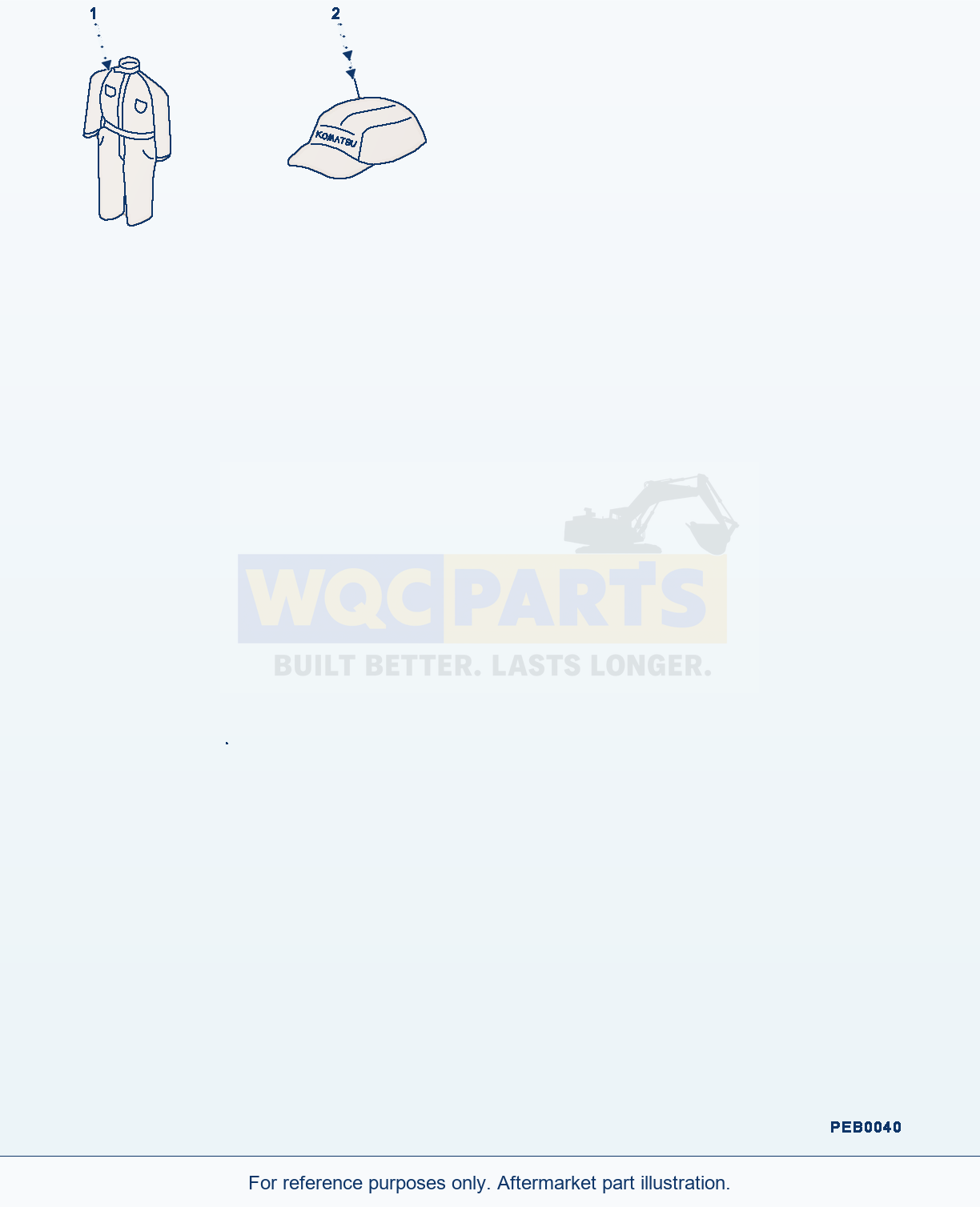 Komatsu PC300-8 Cap And Overall (#C50001-) parts diagram