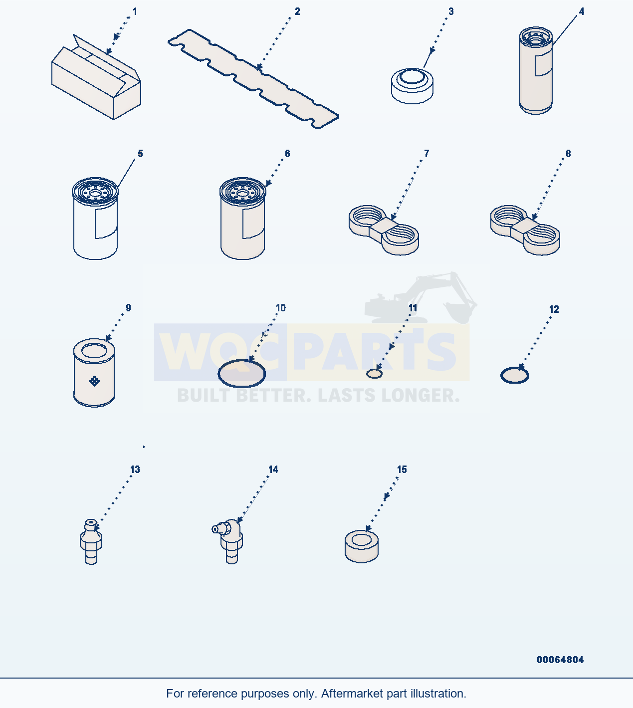 Komatsu PC300-8 Spare Parts For 1St Service (#C50001-) parts diagram