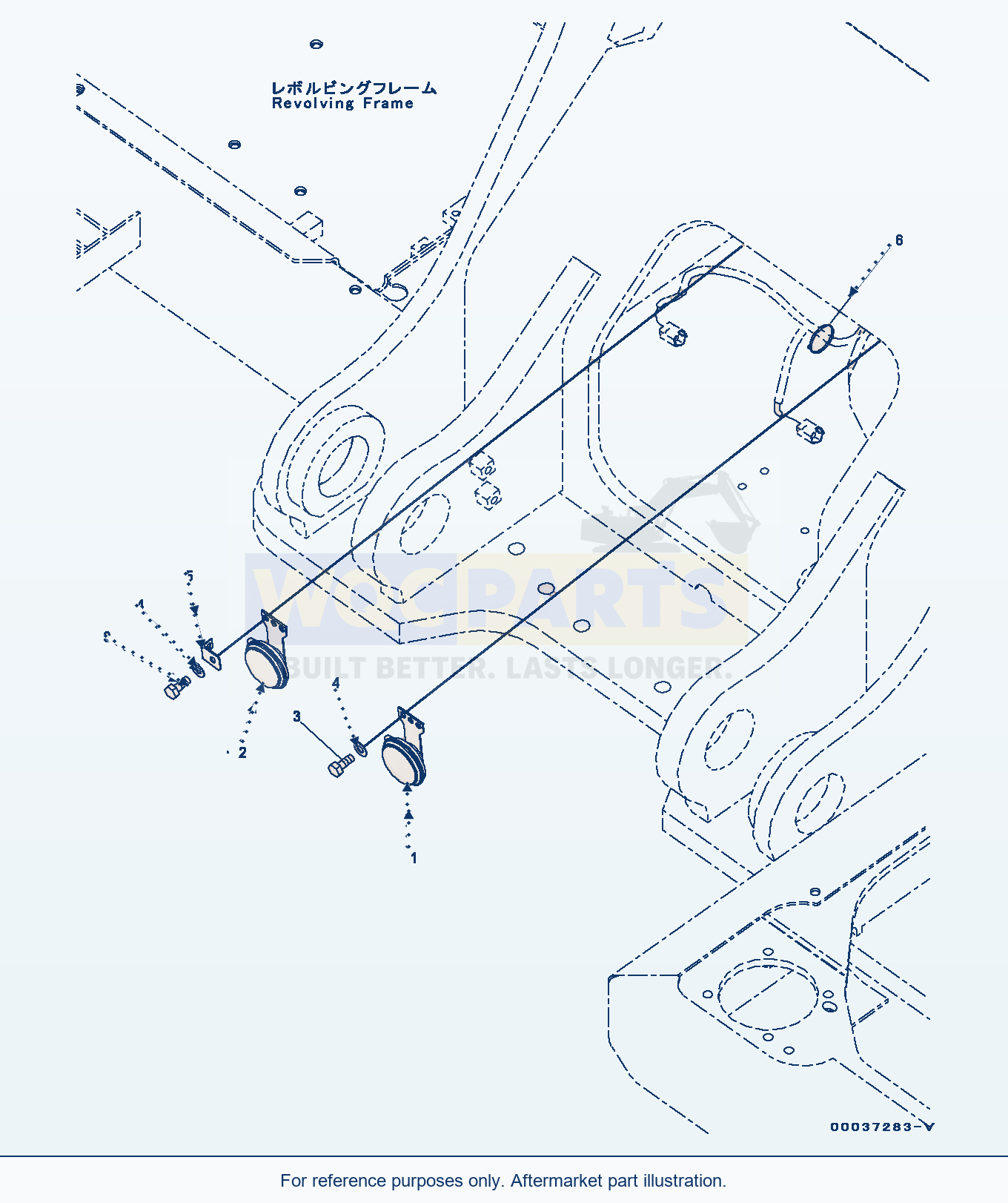 Komatsu PC300-8 Horn (#C50001-) parts diagram