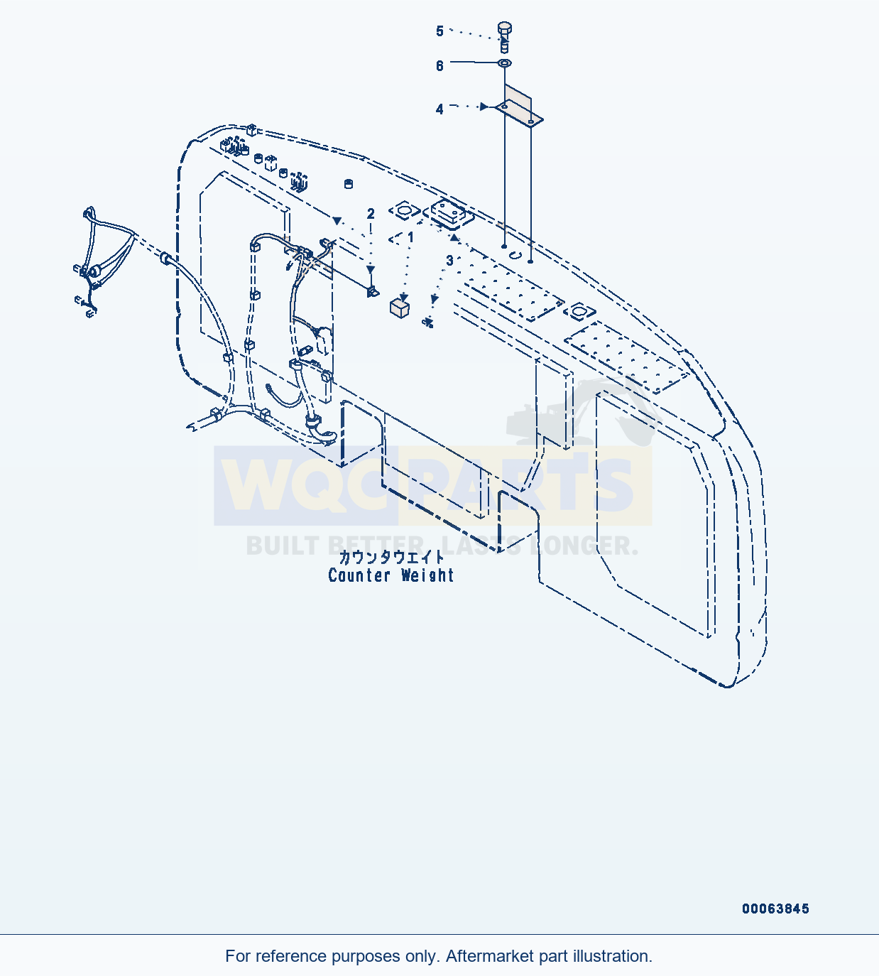 Komatsu PC300-8 Rear View Camera (#C50001-) parts diagram