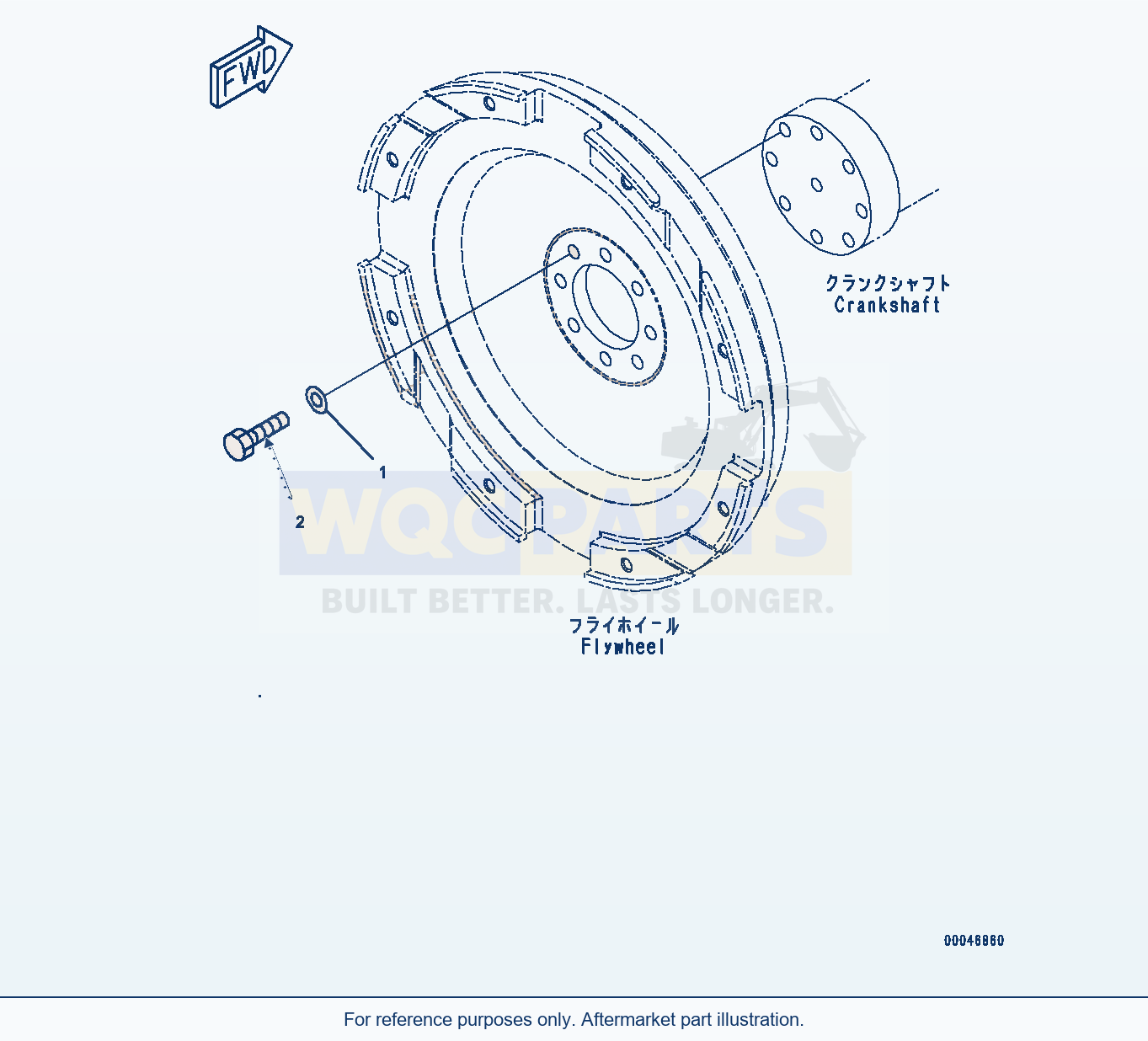 Komatsu PC300-8 Flywheel Mounting (#26852077-) (Afw10-001001) parts diagram