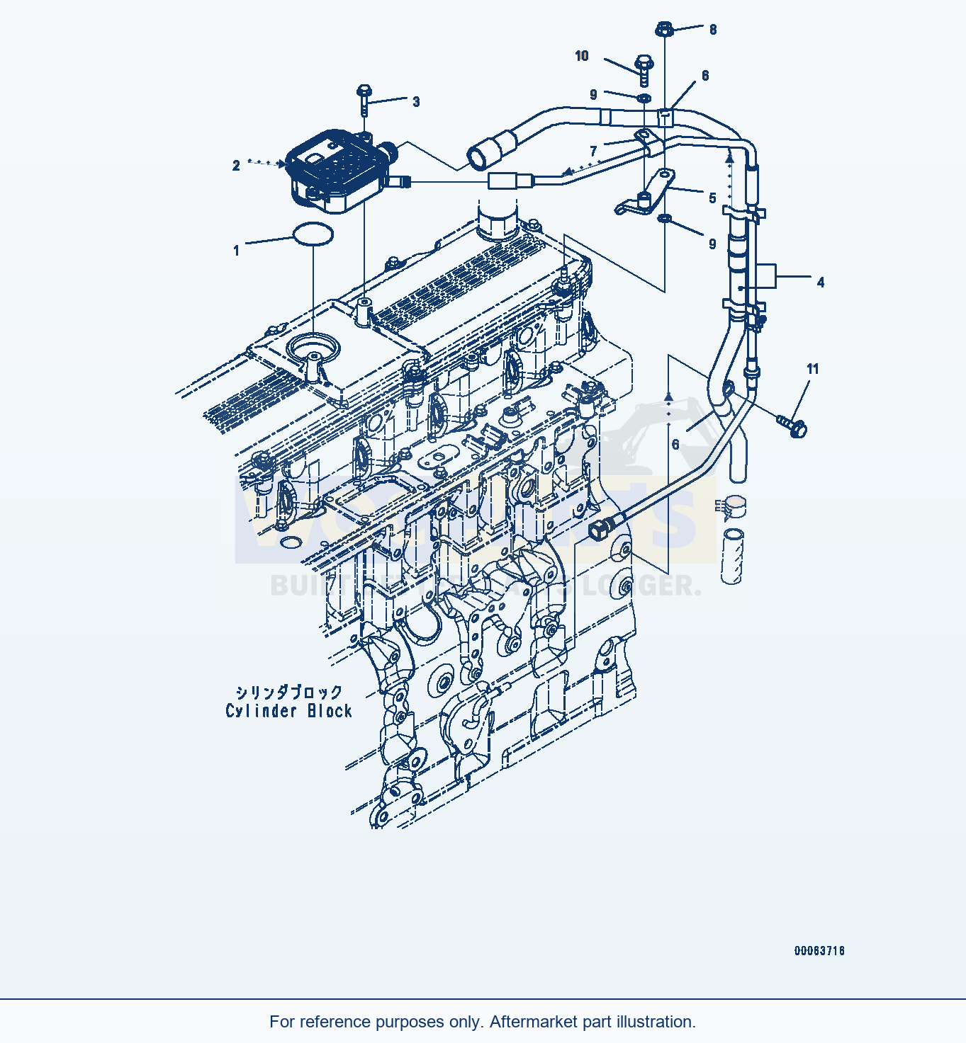 Komatsu PC300-8 Breather (#26852077-) (Abr00-002001) parts diagram