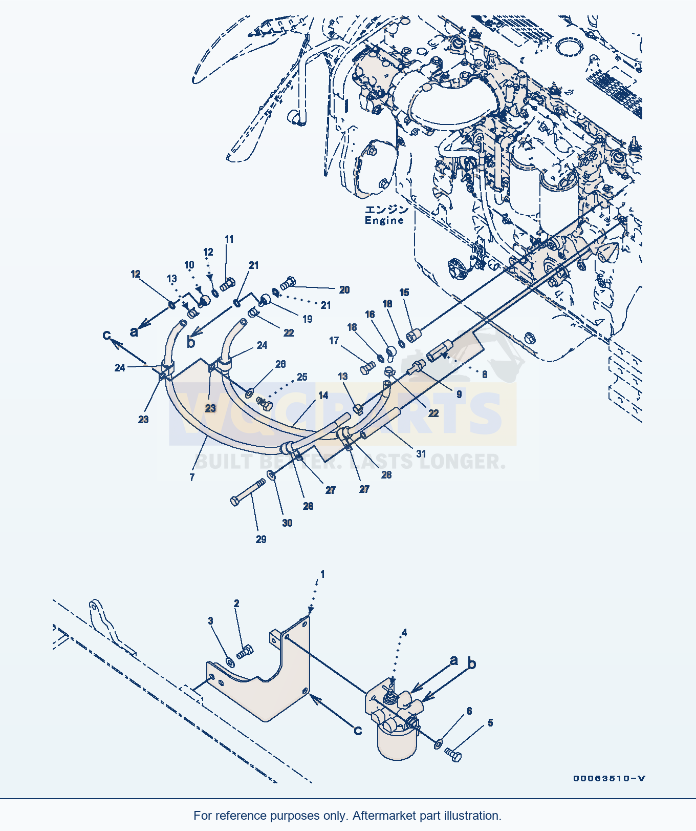 Komatsu PC300-8 Corrosion Resistor (#C50001-) parts diagram