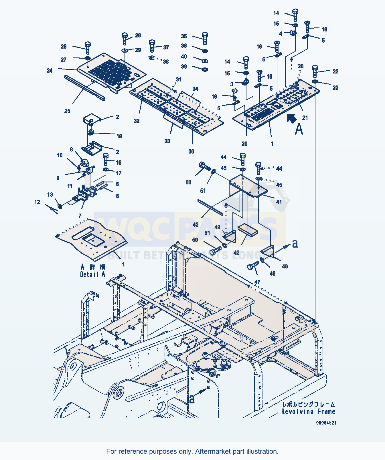 Komatsu PC300-8 Machine Cab Cover (#60001-) parts diagram