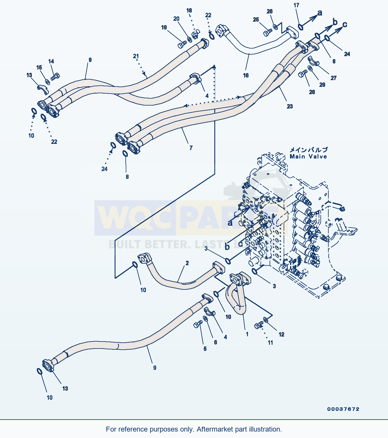 Komatsu PC300-8 Arm And Bucket Circuit (#C50001-) parts diagram