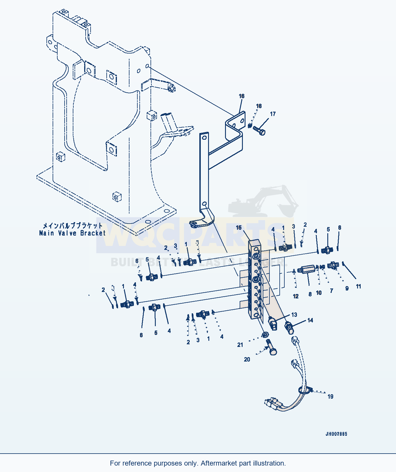 Komatsu PC300-8 Pressure Switch Block (#C50001-) parts diagram
