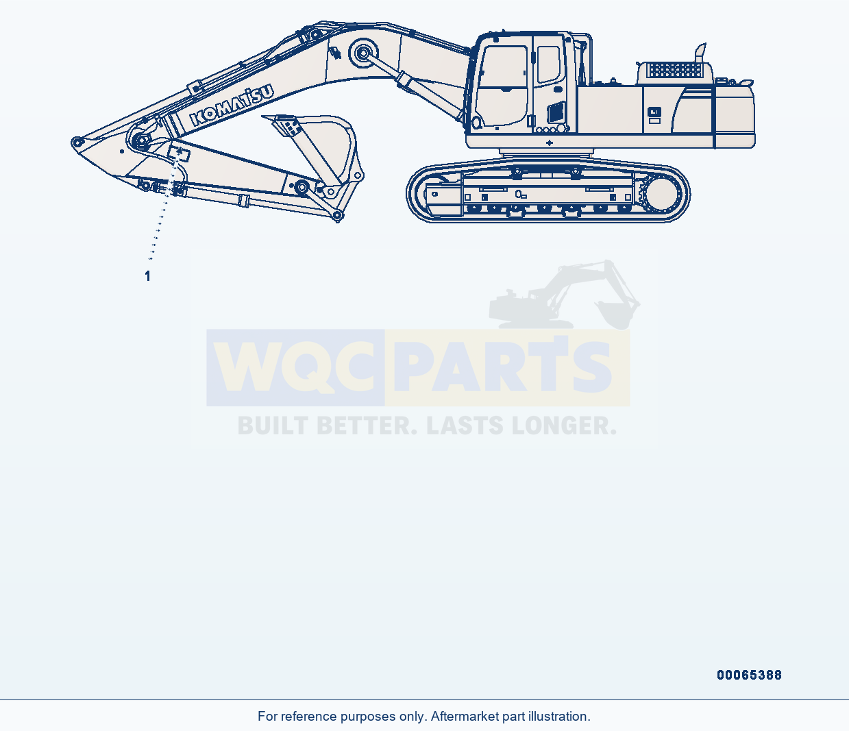 Komatsu PC300-8 Caution Plate, Arm (#C50001-) parts diagram