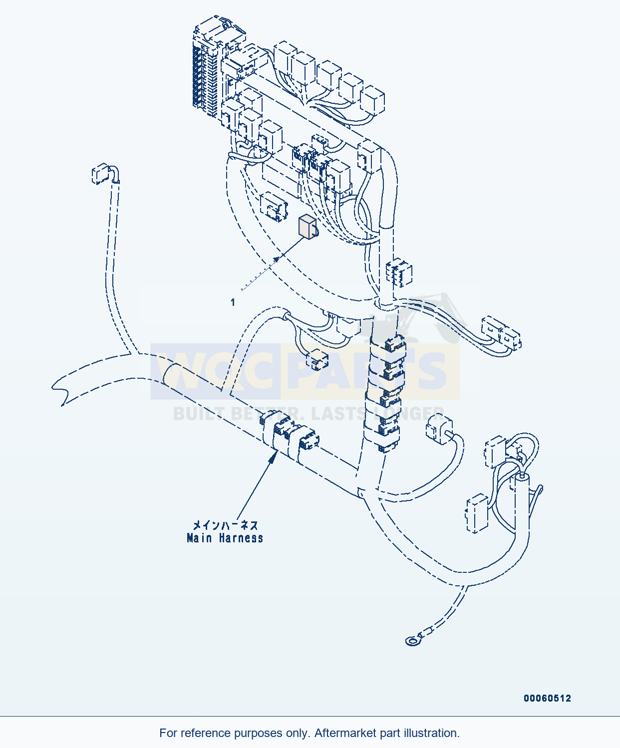 Komatsu PC300-8 Mode Selection Connectors (#C50001-) parts diagram