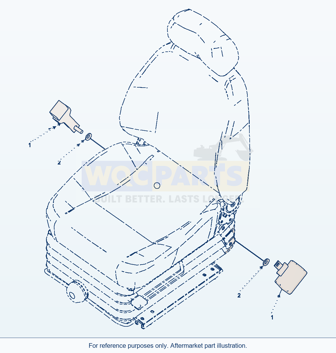 Komatsu PC300-8 Seat Belt, 50mm Width (#C50001-) parts diagram