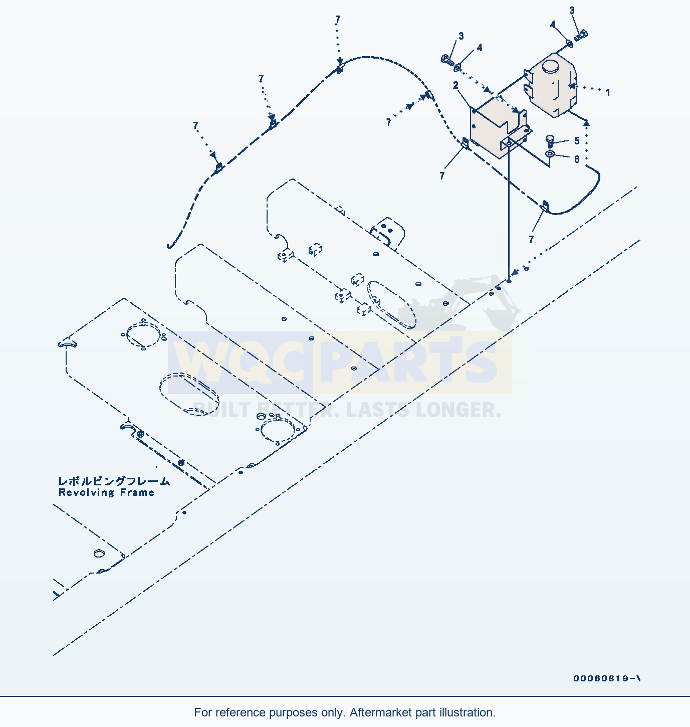 Komatsu PC300-8 Windshield Washer Tank (#C50001-) parts diagram