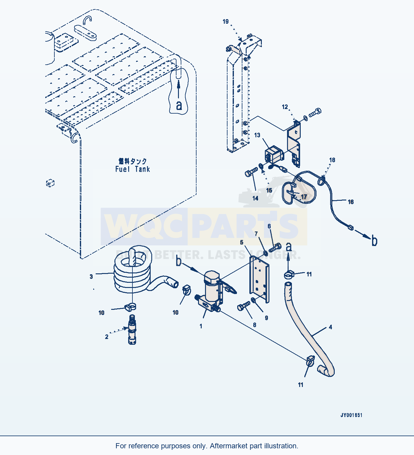 Komatsu PC300-8 Refuelling Pump (#60001-) parts diagram