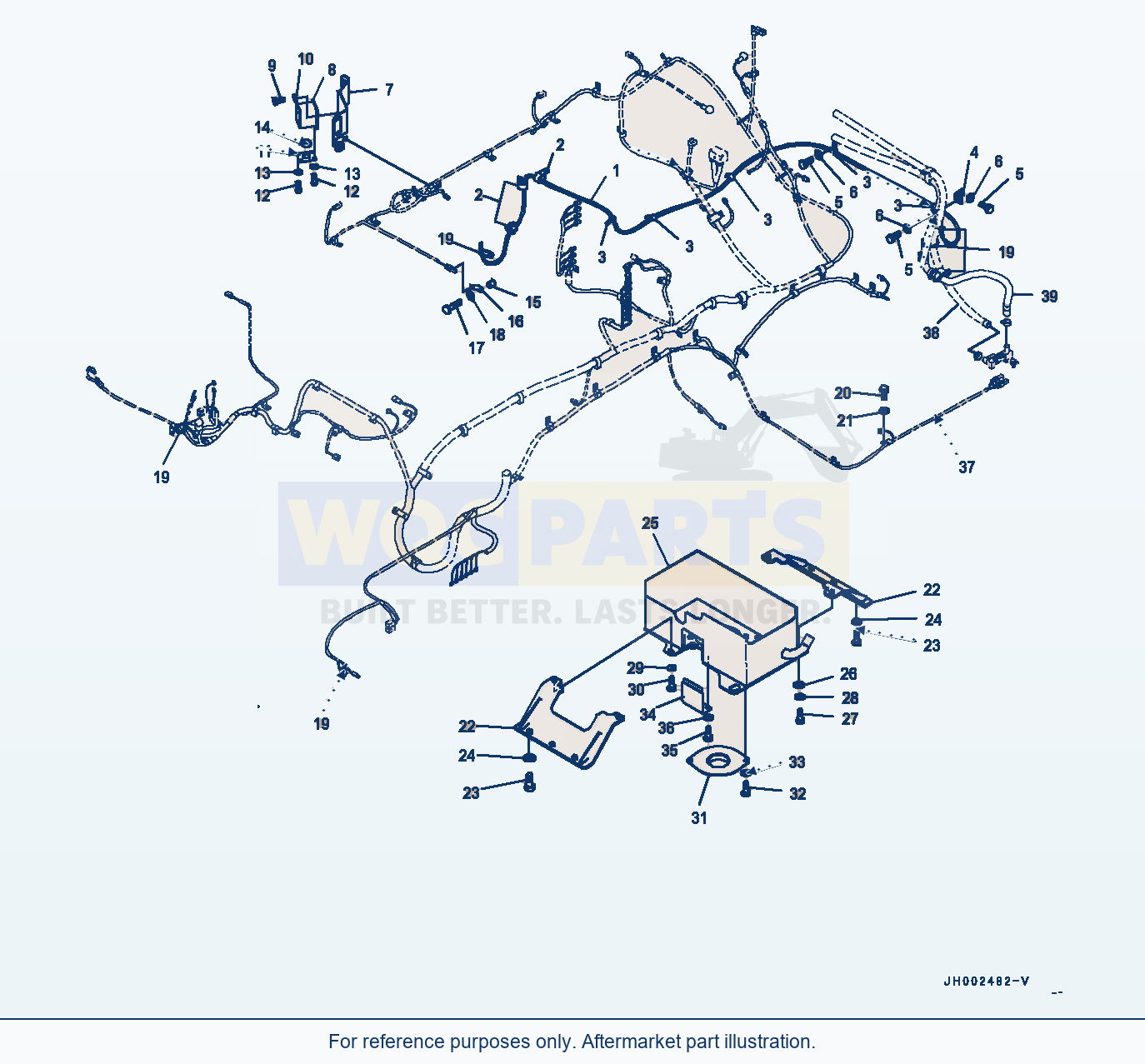 Komatsu PC300-8 Webasto Heater, Related Parts (#60772-62013) parts diagram
