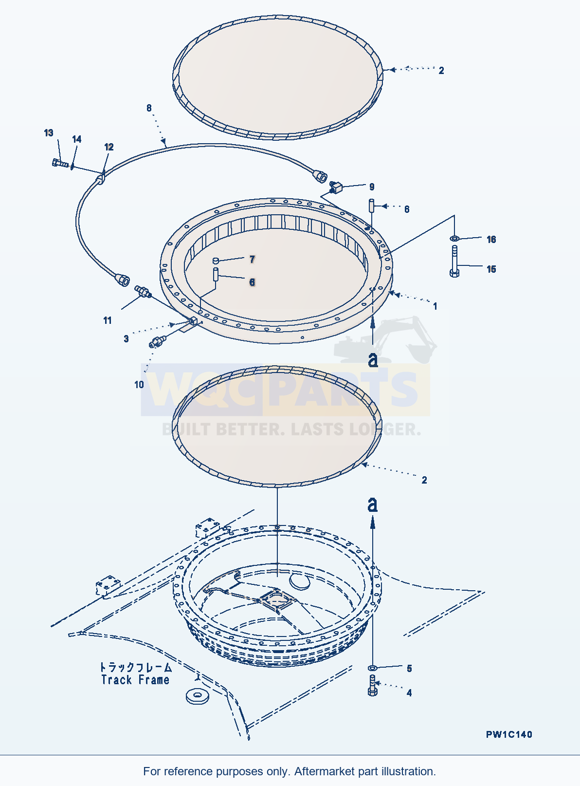 Komatsu PC300-8 Swing Circle (#C50001-) parts diagram