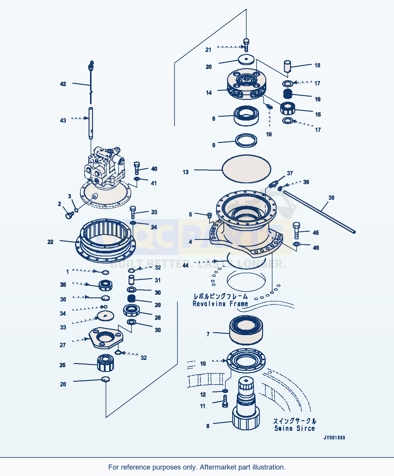 Komatsu PC300-8 Swing Machinery And Motor (#60001-61500) parts diagram