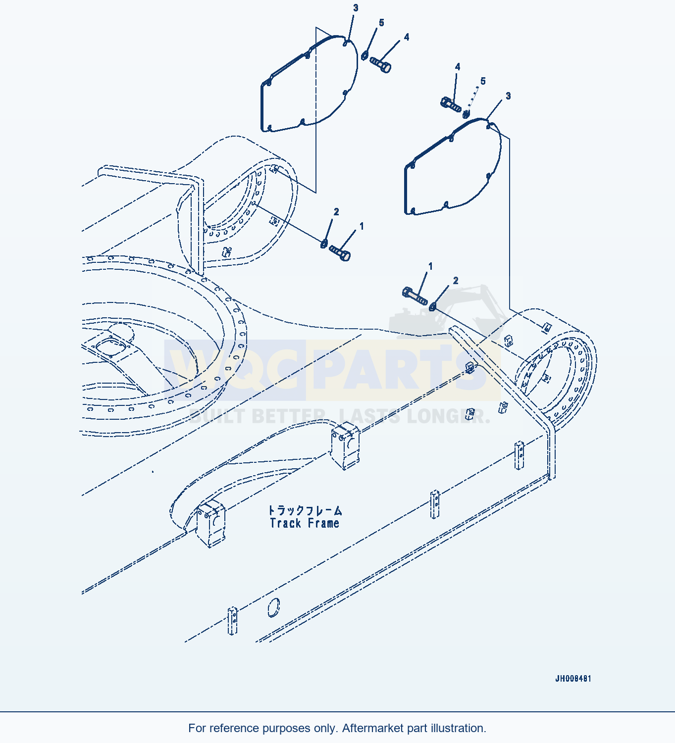 Komatsu PC300-8 Travel Motor And Final Drive, Cover (#63595-) parts diagram