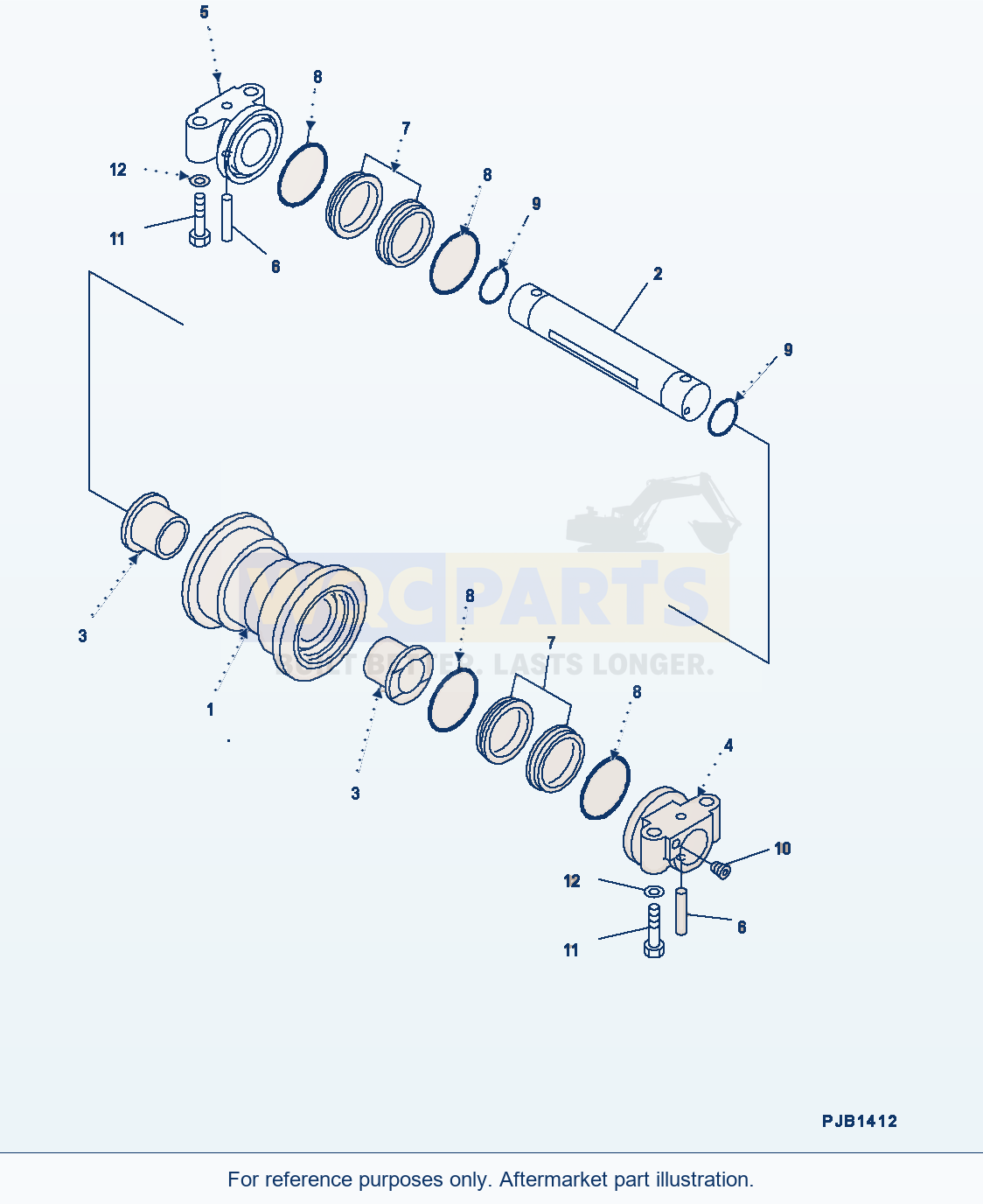 Komatsu PC300-8 Track Roller (#C50001-) parts diagram