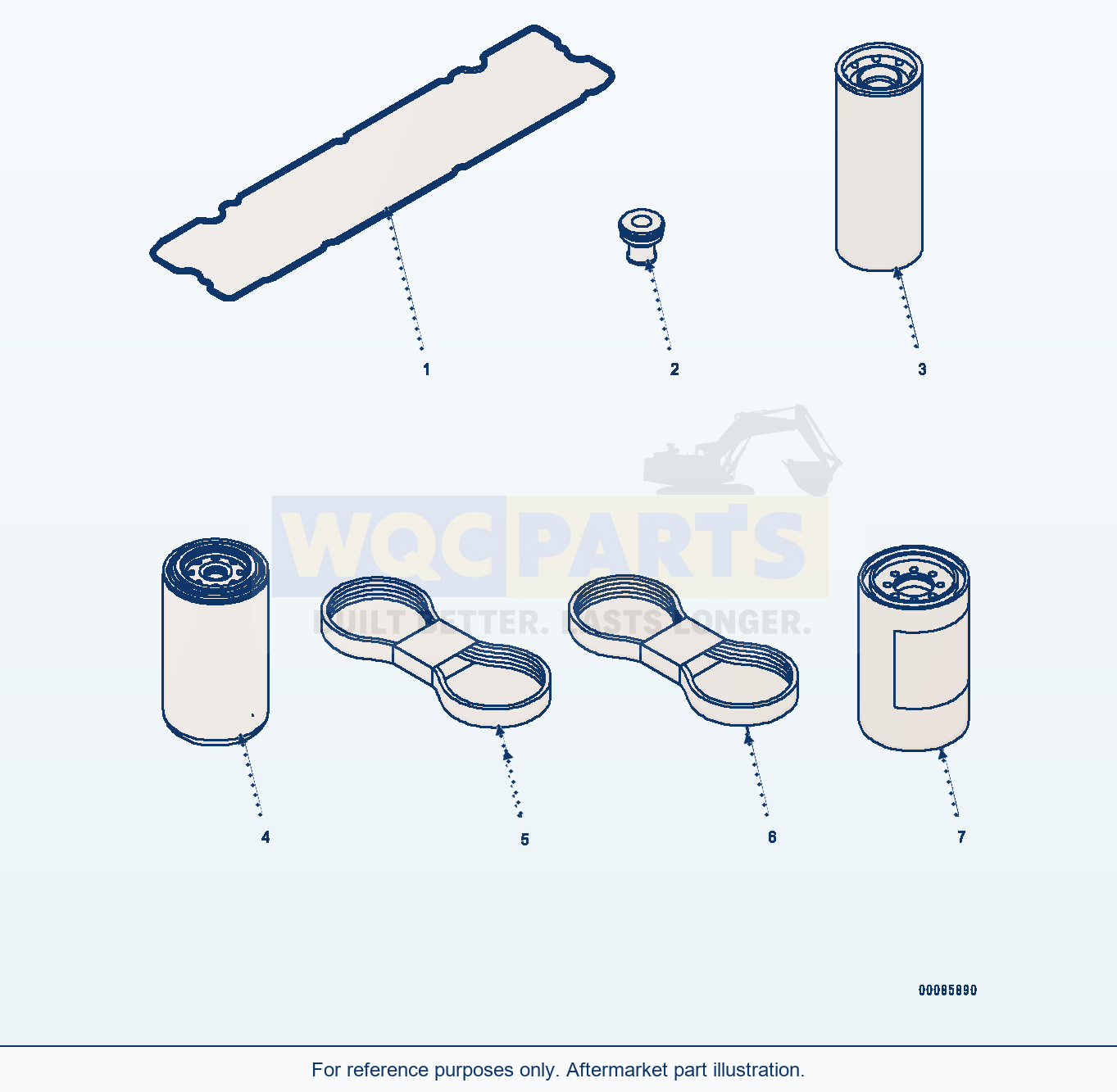 Komatsu PC300LC-8 Spare Parts (#26850001-26859272) parts diagram