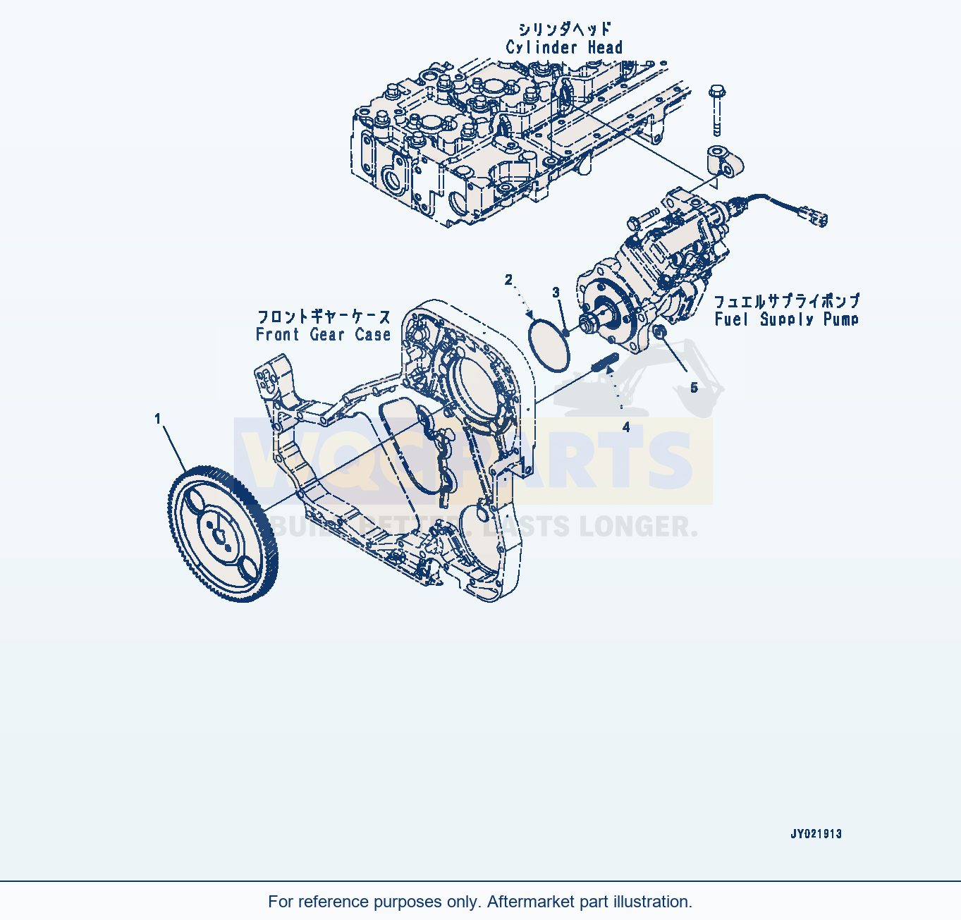 Komatsu PC300LC-8 Fuel Supply Pump, Mounting (#26852077-) parts diagram