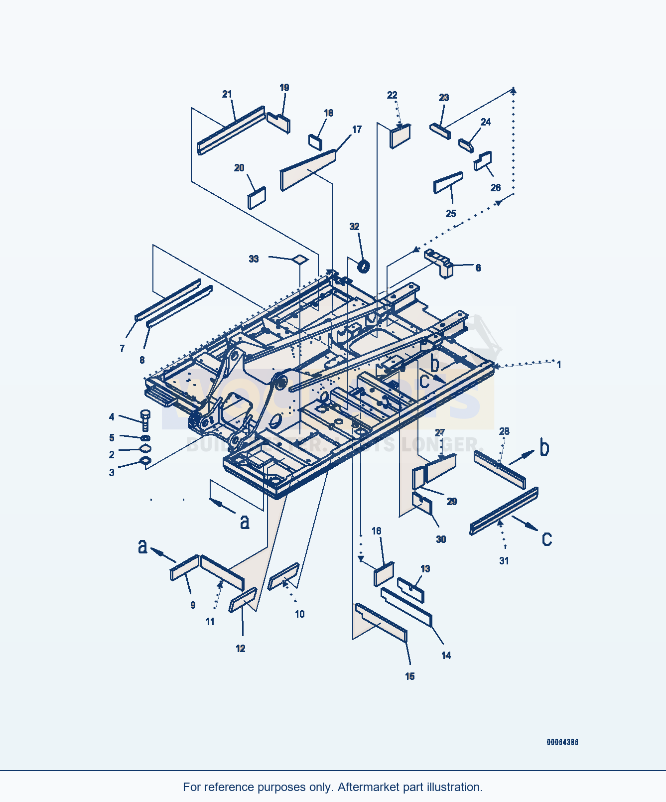 Komatsu PC300LC-8 Revolving Frame (#60001-) parts diagram
