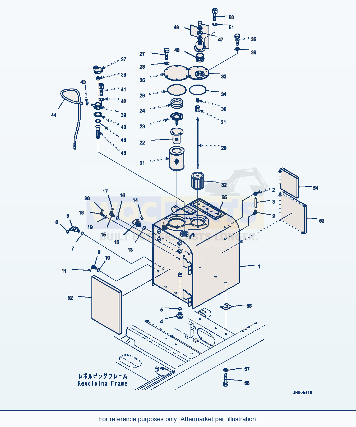 Komatsu PC300LC-8 Hydraulic Tank (#60001-) parts diagram