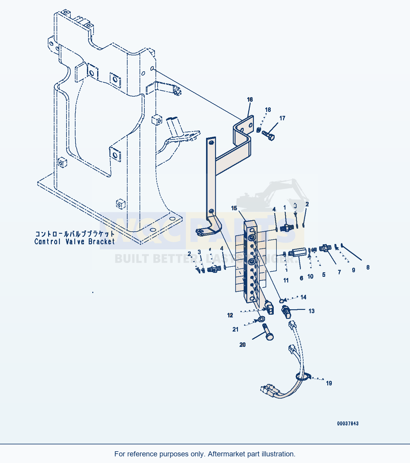 Komatsu PC300LC-8 Pressure Switch Block (#60001-) parts diagram