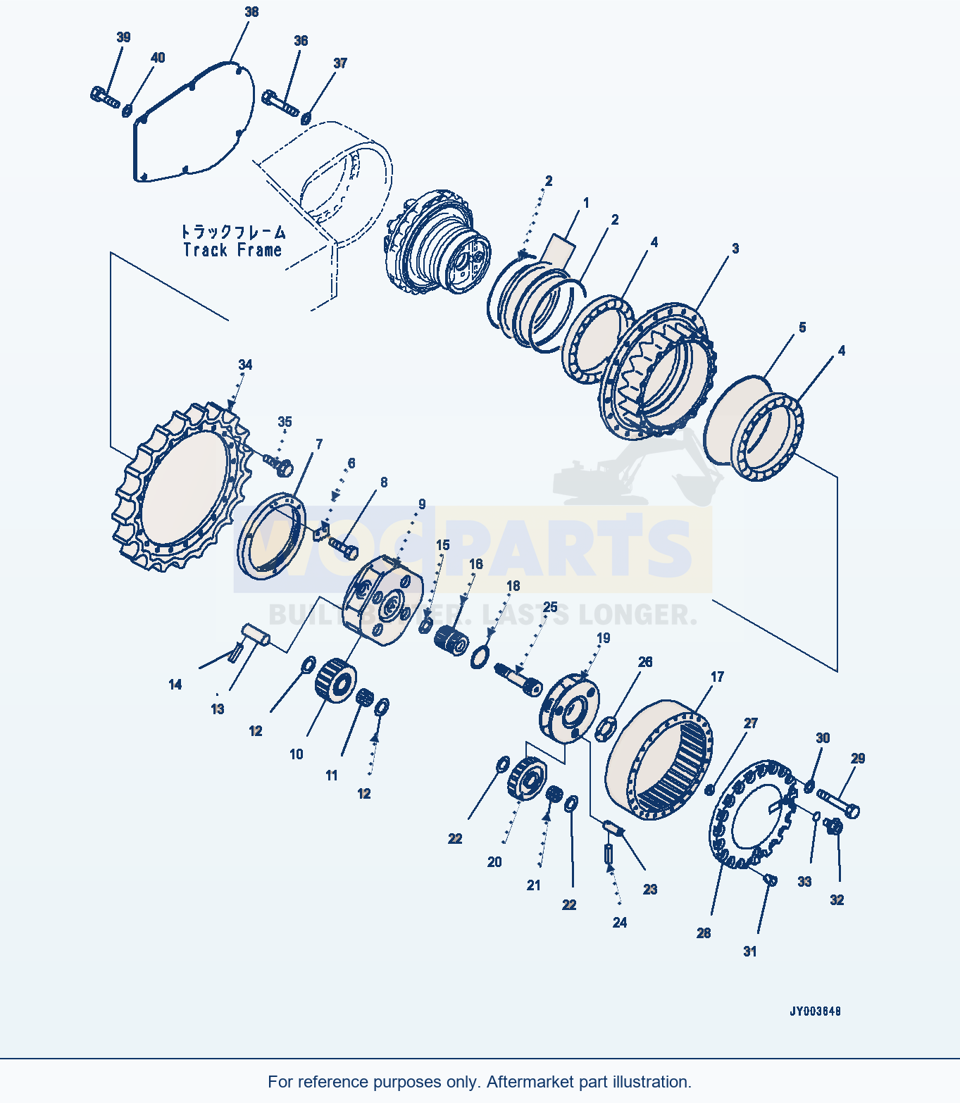 Komatsu PC300LC-8 Travel Motor And Final Drive (#60001-63594) parts diagram