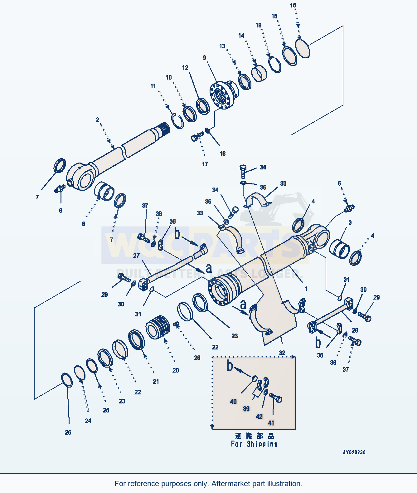 Komatsu PC300LC-8 Arm, 3200mm — Arm, Bucket Cylinder (#60139-) parts diagram