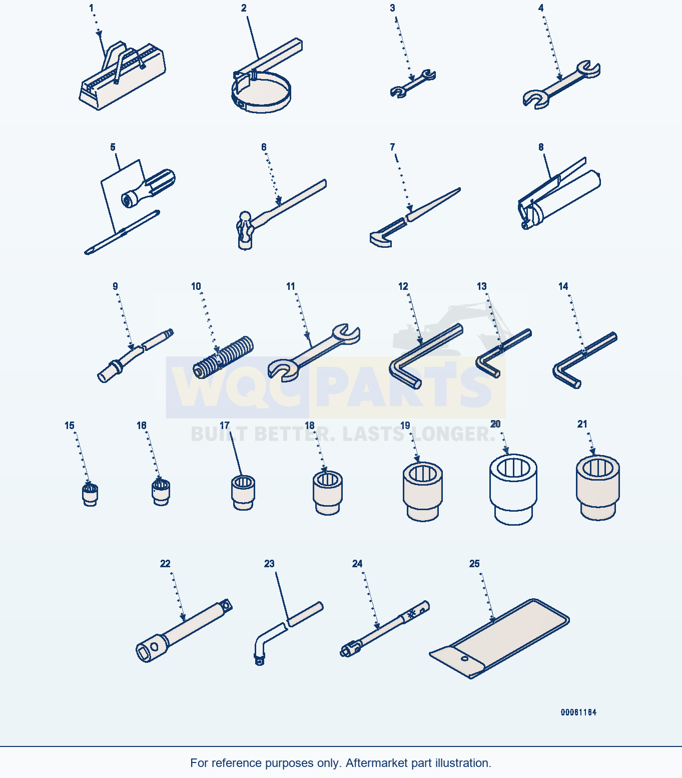Komatsu PC350-8 General Tool Set (#60001-) parts diagram