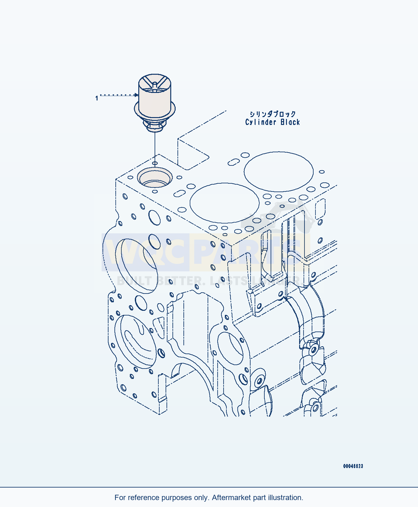 Komatsu PC350-8 Thermostat (#26852735-) (Aec00-001001) parts diagram