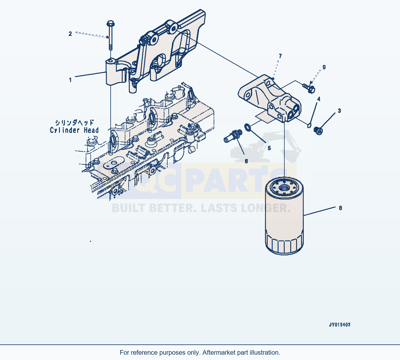 Komatsu PC350-8 Fuel Filter (#26859273-) (Aff10-003001) parts diagram