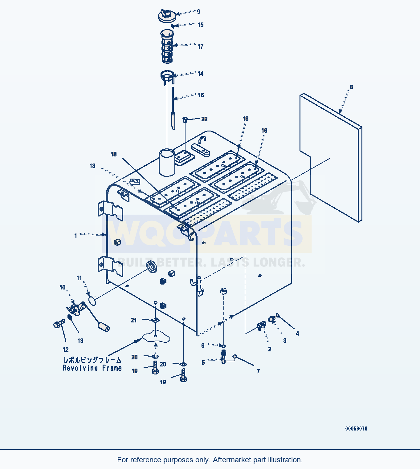 Komatsu PC350-8 Fuel Tank, (#60001-60771) parts diagram