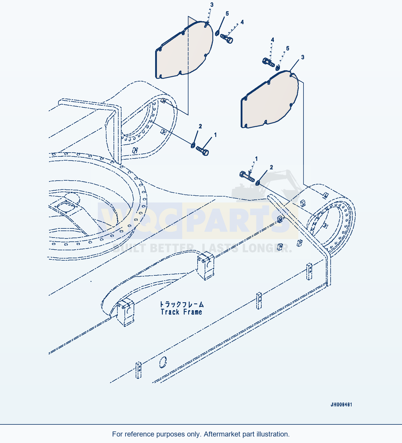 Komatsu PC350-8 Travel Motor And Final Drive, Cover (#63595-) parts diagram