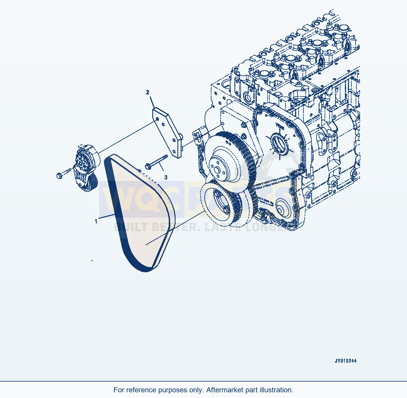 Komatsu PC350LC-8 Cooling Fan Belt (#26852077-) (Afa30-001001) parts diagram
