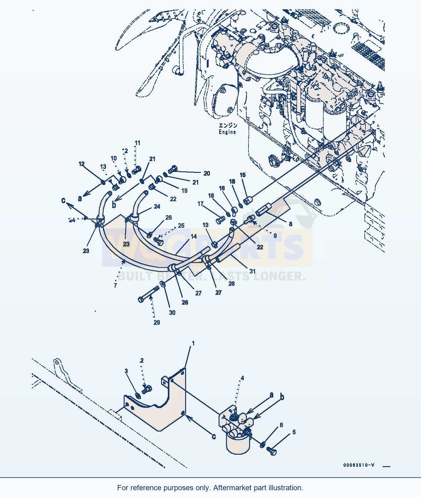 Komatsu PC350LC-8 Corrosion Resistor (#60001-61207) parts diagram