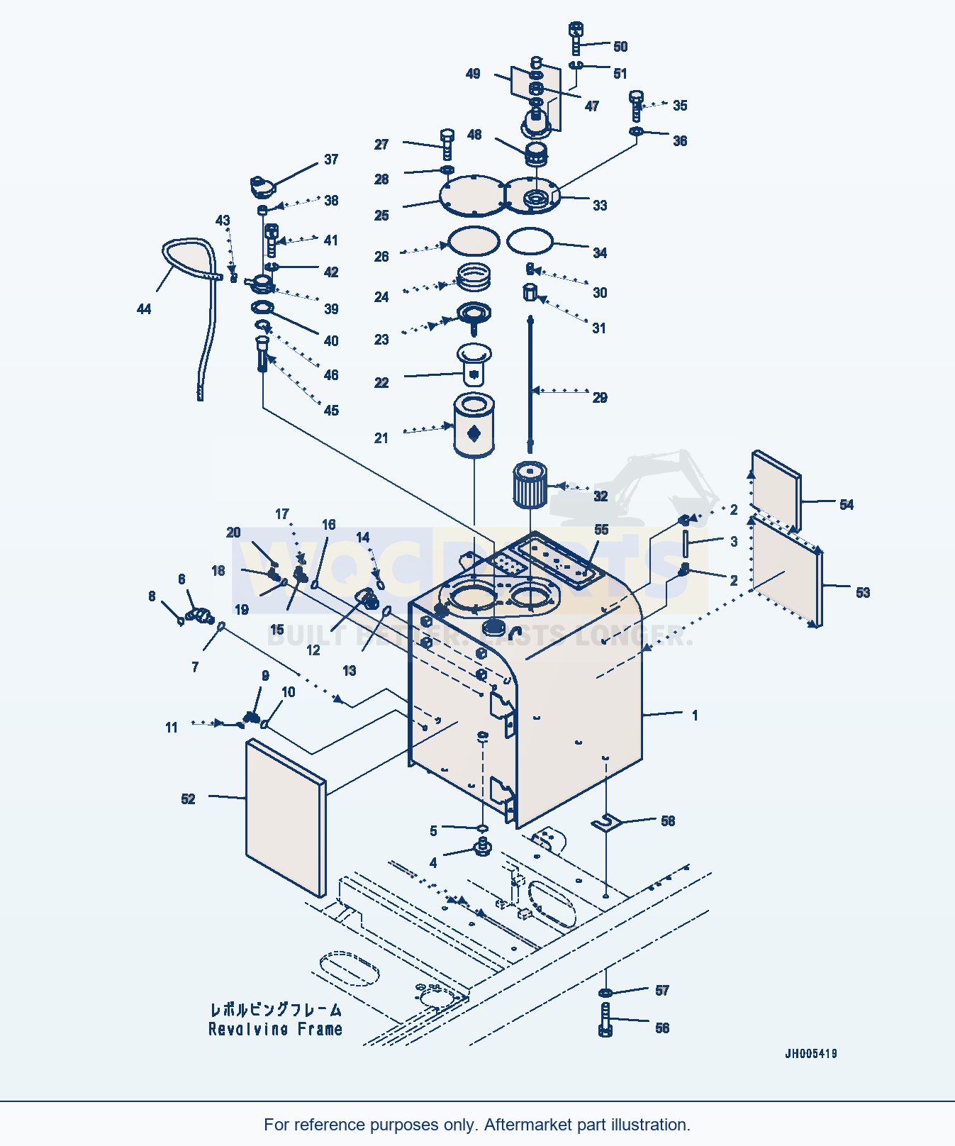 Komatsu PC350LC-8 Hydraulic Tank (#60001-) parts diagram