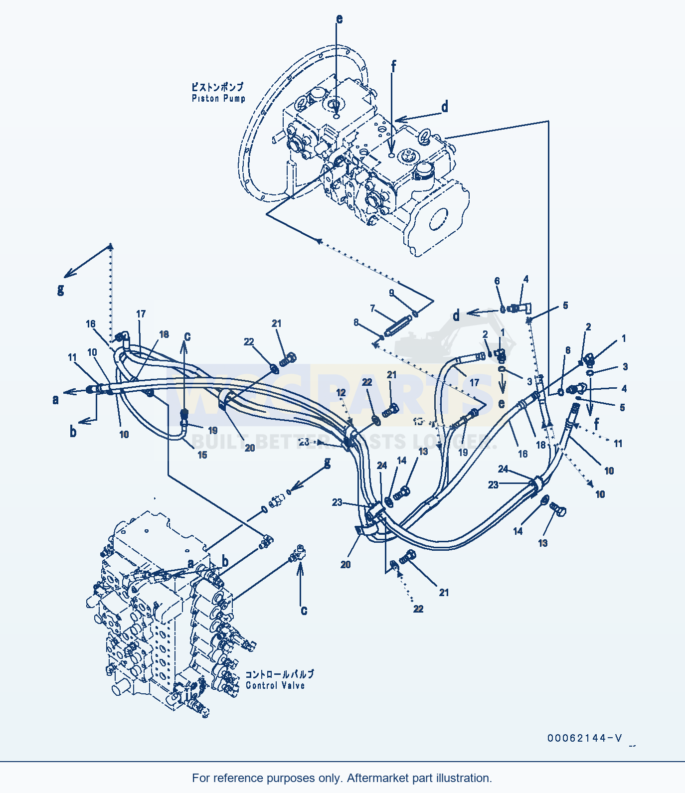 Komatsu PC350LC-8 Ls Piping (#60001-) parts diagram