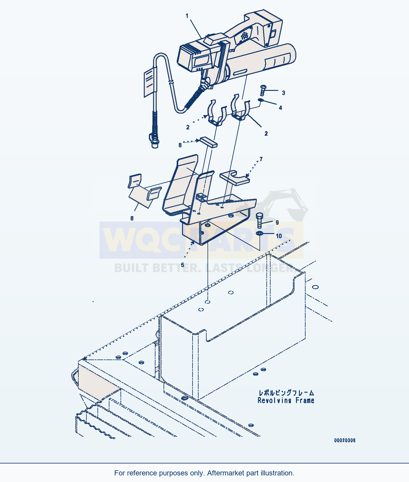 Komatsu PC350LC-8 Grease Pump (#60001-) parts diagram