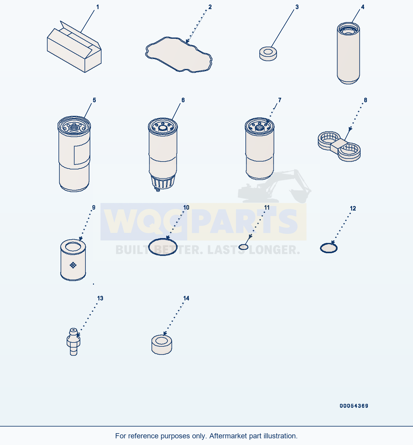 Komatsu PC400-8 Spare Parts, (#70001-70194) parts diagram